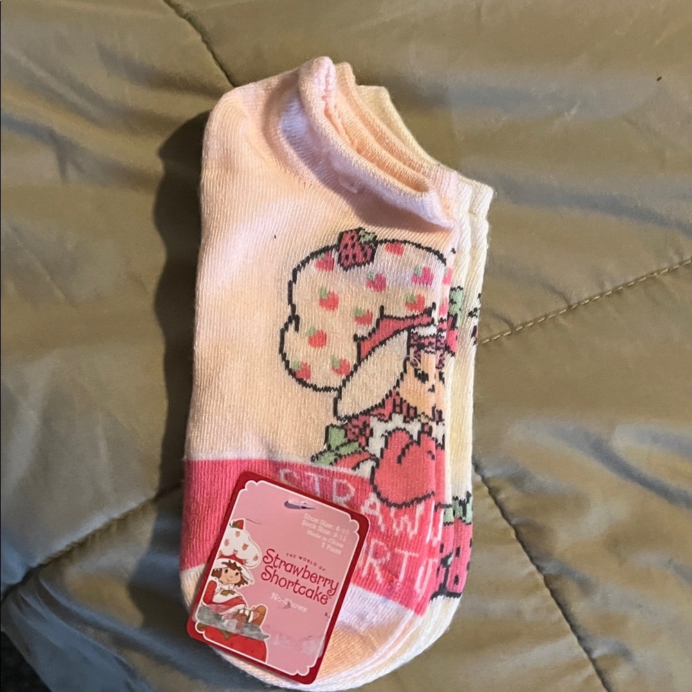 Strawberry Print Ankle Socks 2 Pair